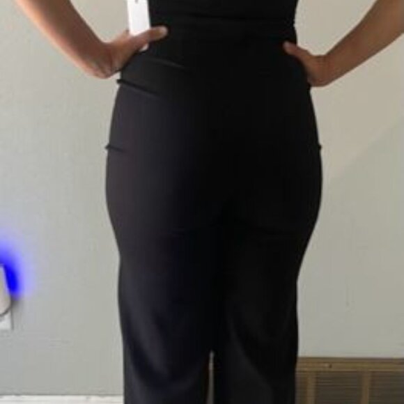 Episode Strapless Black Jumpsuit With Knot Detail back zipper elegant stylish - Picture 8 of 10